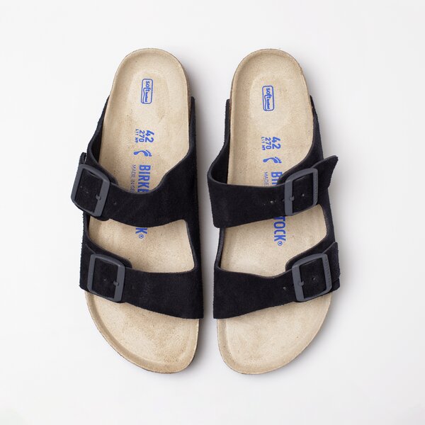 Męskie klapki BIRKENSTOCK ARIZONA SFB VL MIDNIGHT 1020716 kolor czarny