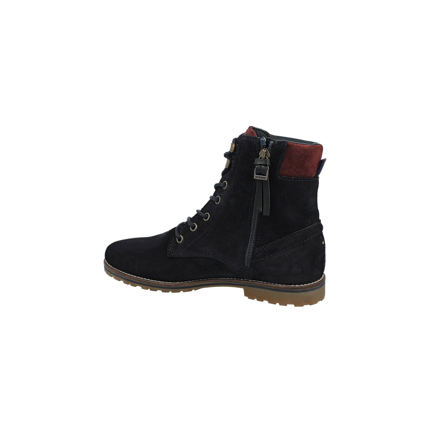 Damskie botki / sztyblety TOMMY HILFIGER WERA 34B  fw56817761403 kolor granatowy