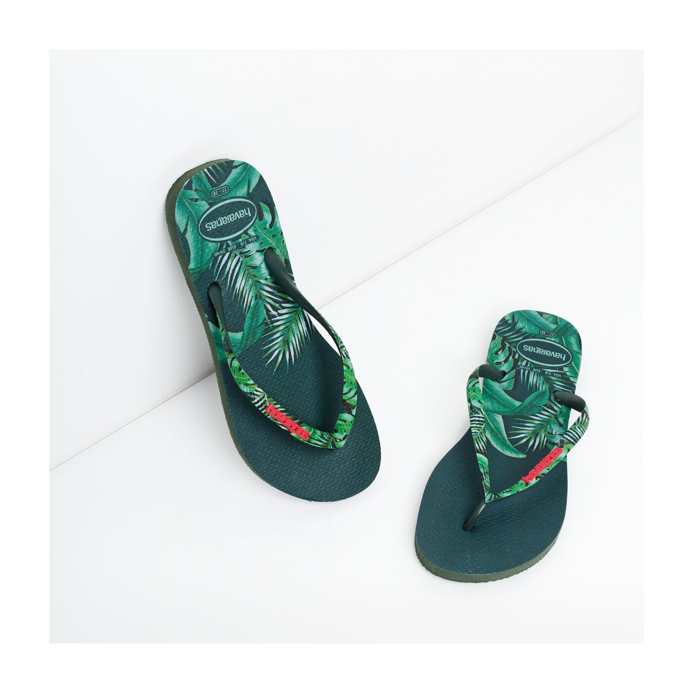 Damskie klapki HAVAIANAS HAV. SLIM SENSATION 41418524896 kolor zielony