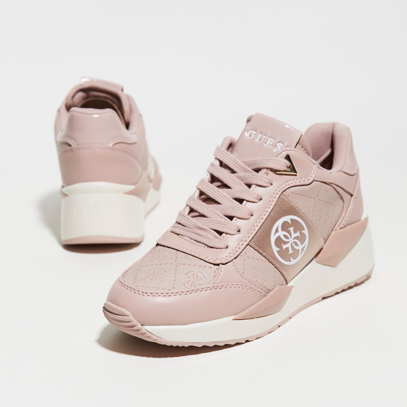Damskie sneakersy (buty) GUESS TESHA fl5tesele12blush kolor różowy
