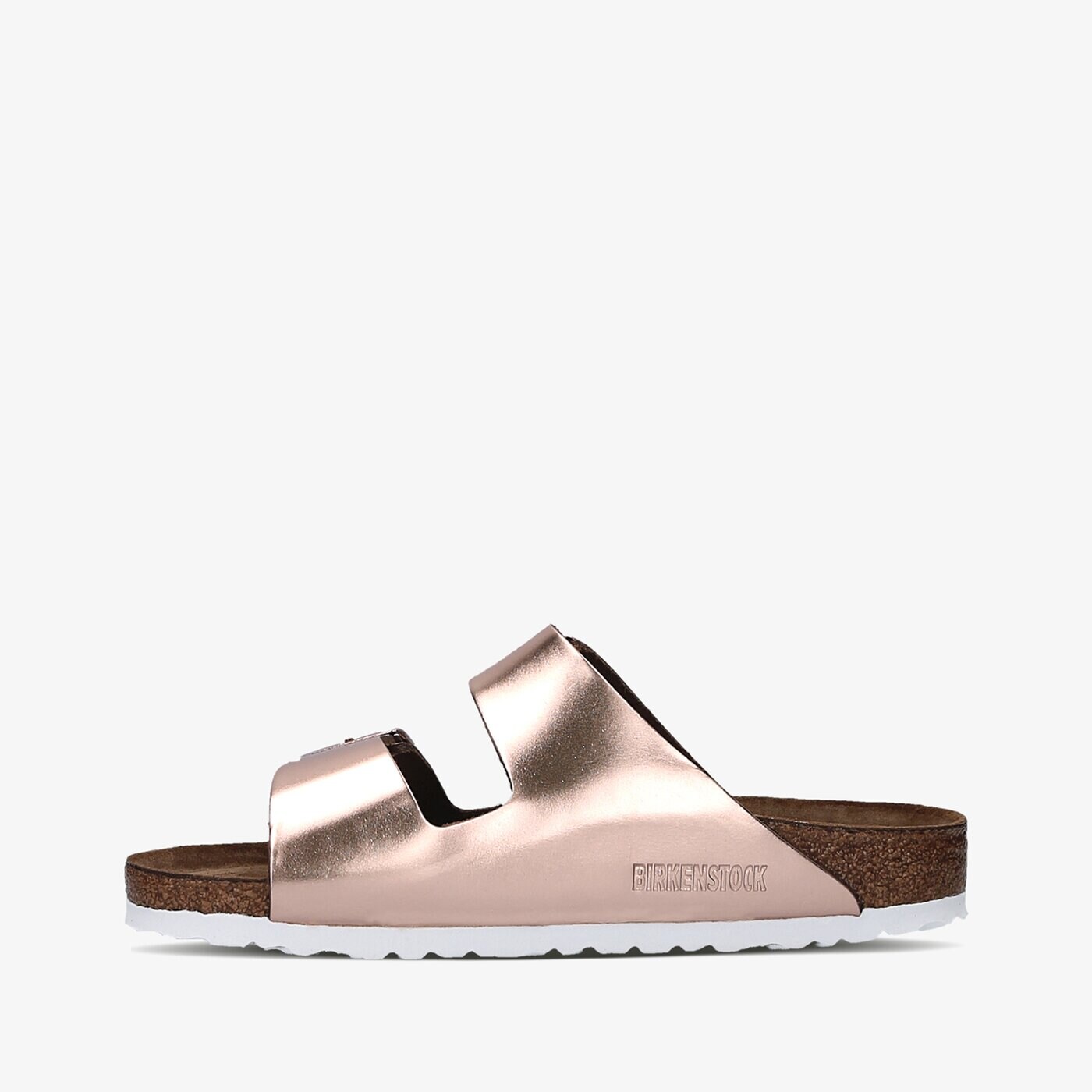 Damskie klapki BIRKENSTOCK ARIZONA SOFT FOOTBED  952093 kolor złoty