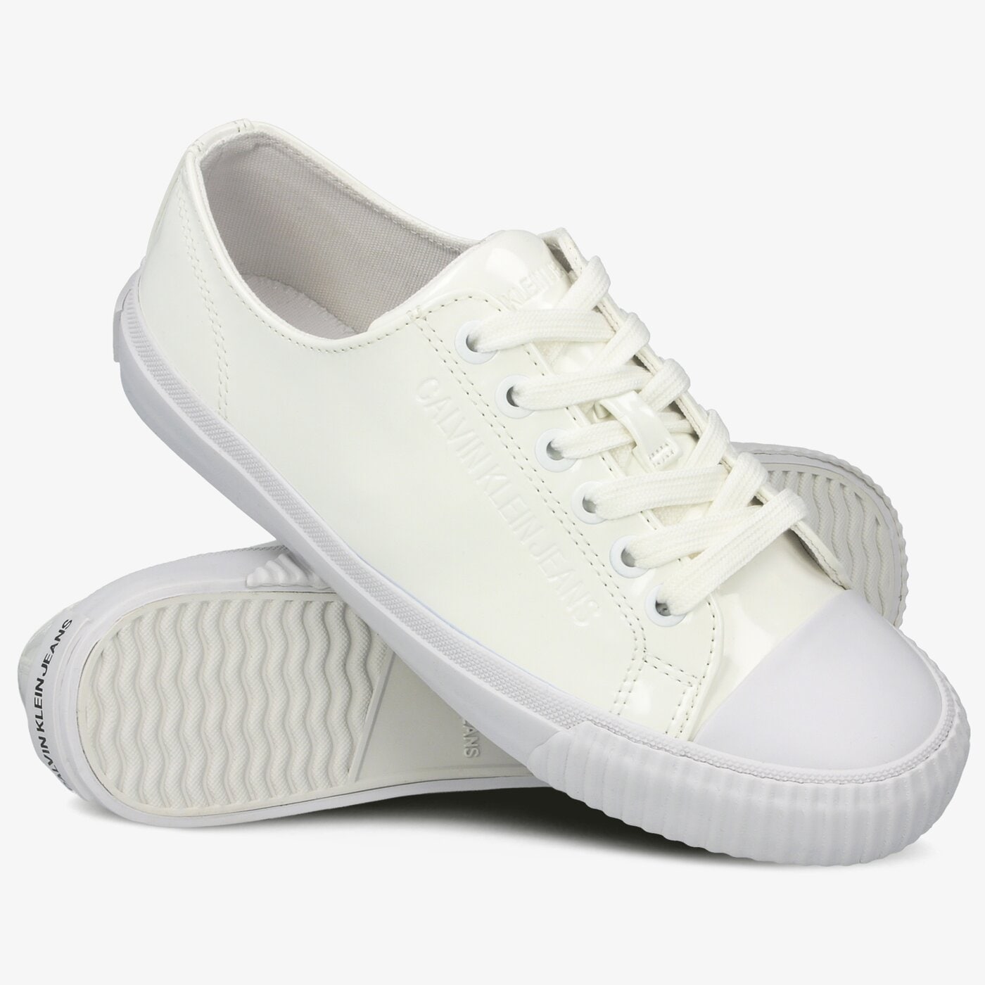 Damskie trampki CALVIN KLEIN IRELAND r0775wth kolor biały