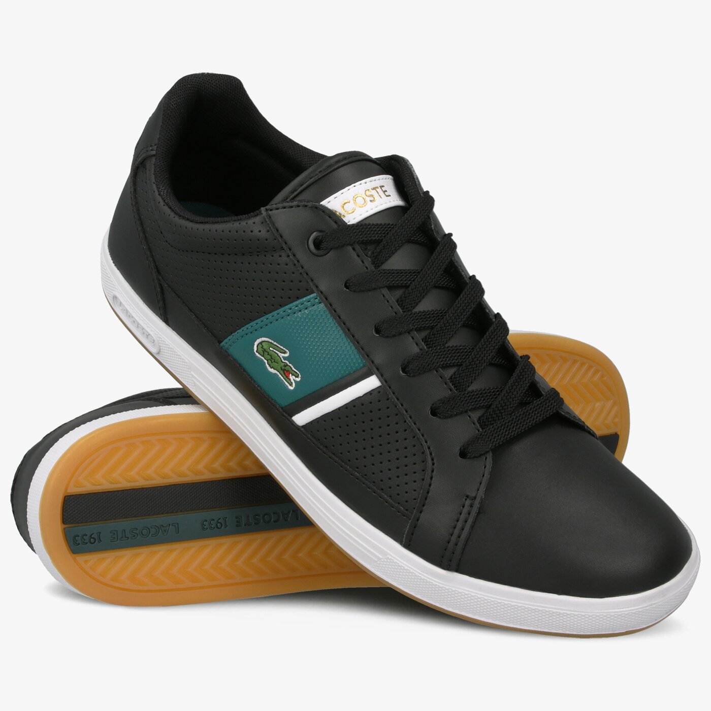 Męskie sneakersy (buty) LACOSTE EUROPA 120 1 739sma00061b4 kolor czarny