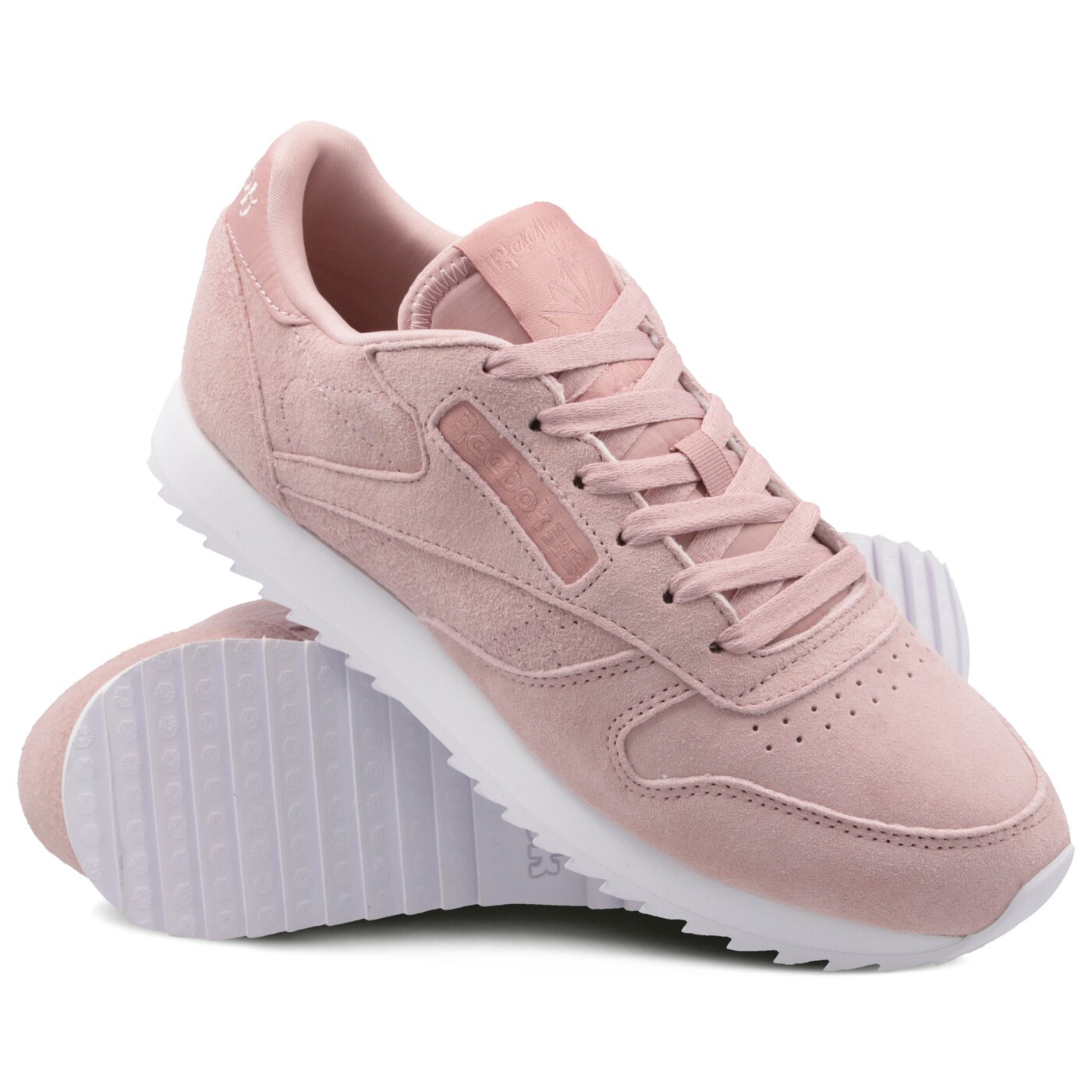 Damskie sneakersy (buty) REEBOK CL LTHR RIPPLE dv3636 kolor różowy