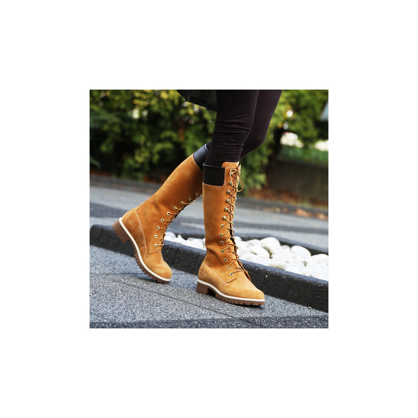 Damskie trapery TIMBERLAND PREMIUM 14 INCH LACE UP WP BOOT  tb13752r2311 kolor żółty