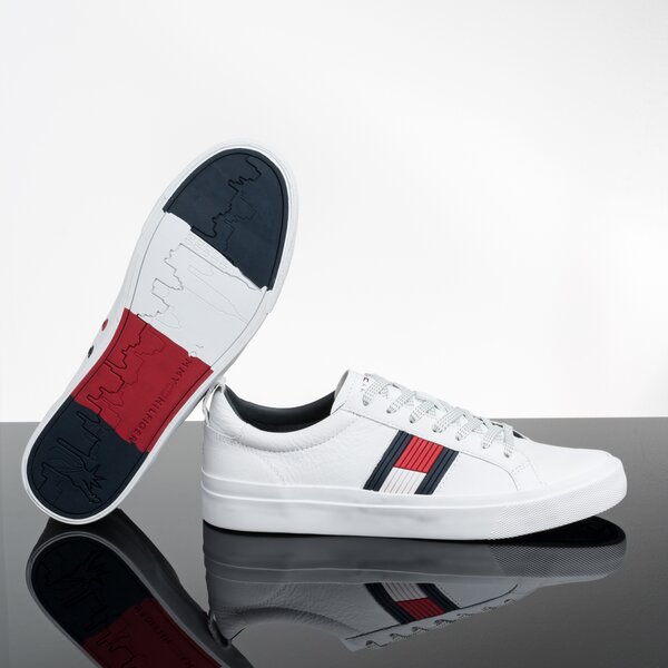 Męskie trampki TOMMY HILFIGER LEON 5A fm0fm01712100 kolor biały