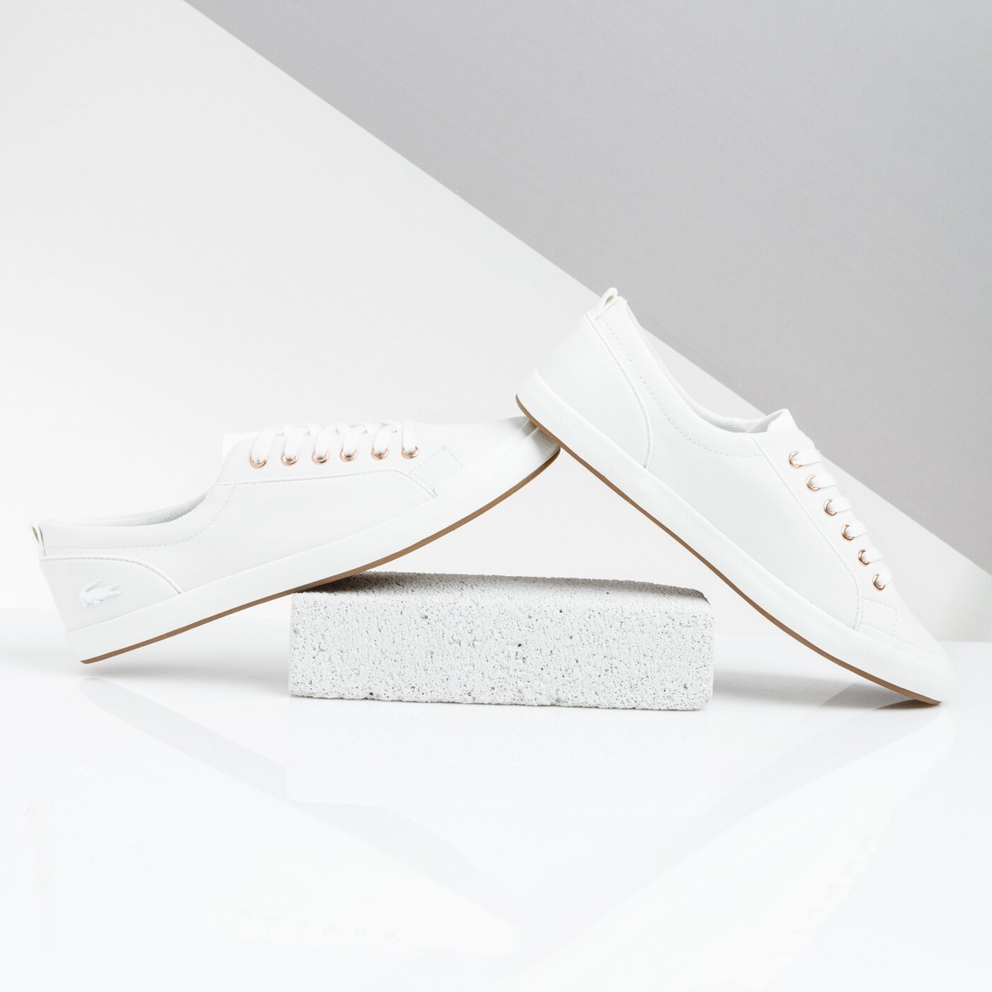 Damskie trampki LACOSTE LANCELLE SNEAKER 3192CFA 738cfa002218c kolor beżowy