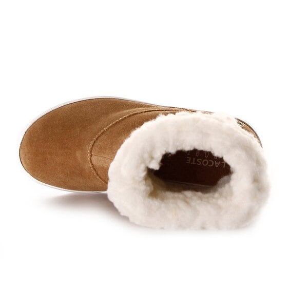 Dziecięce buty za kostkę LACOSTE TRENTHAM CIK  724spi5446ad6 kolor beżowy