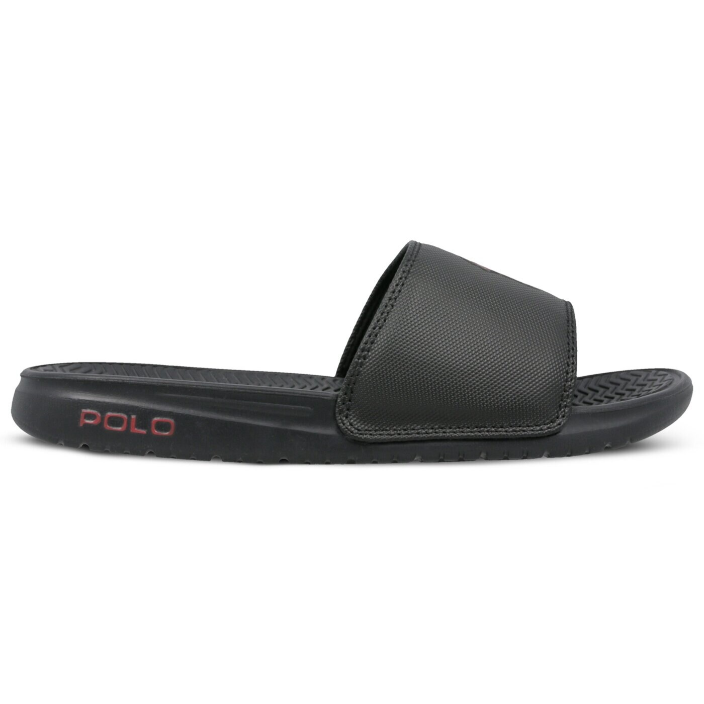 Męskie klapki POLO RL RODWELL SANDALS CASUAL BLACK SYNTHETIC 816671827003 kolor czarny