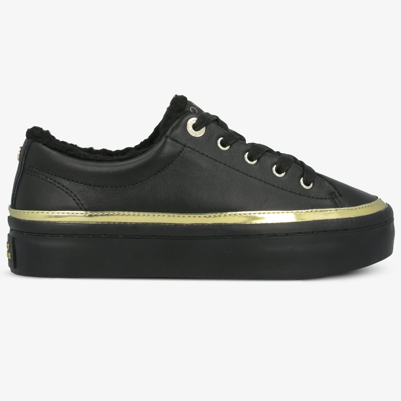 Damskie trampki TOMMY HILFIGER COSY LACE LEATHER SNEAKER fw0fw04538bds kolor czarny