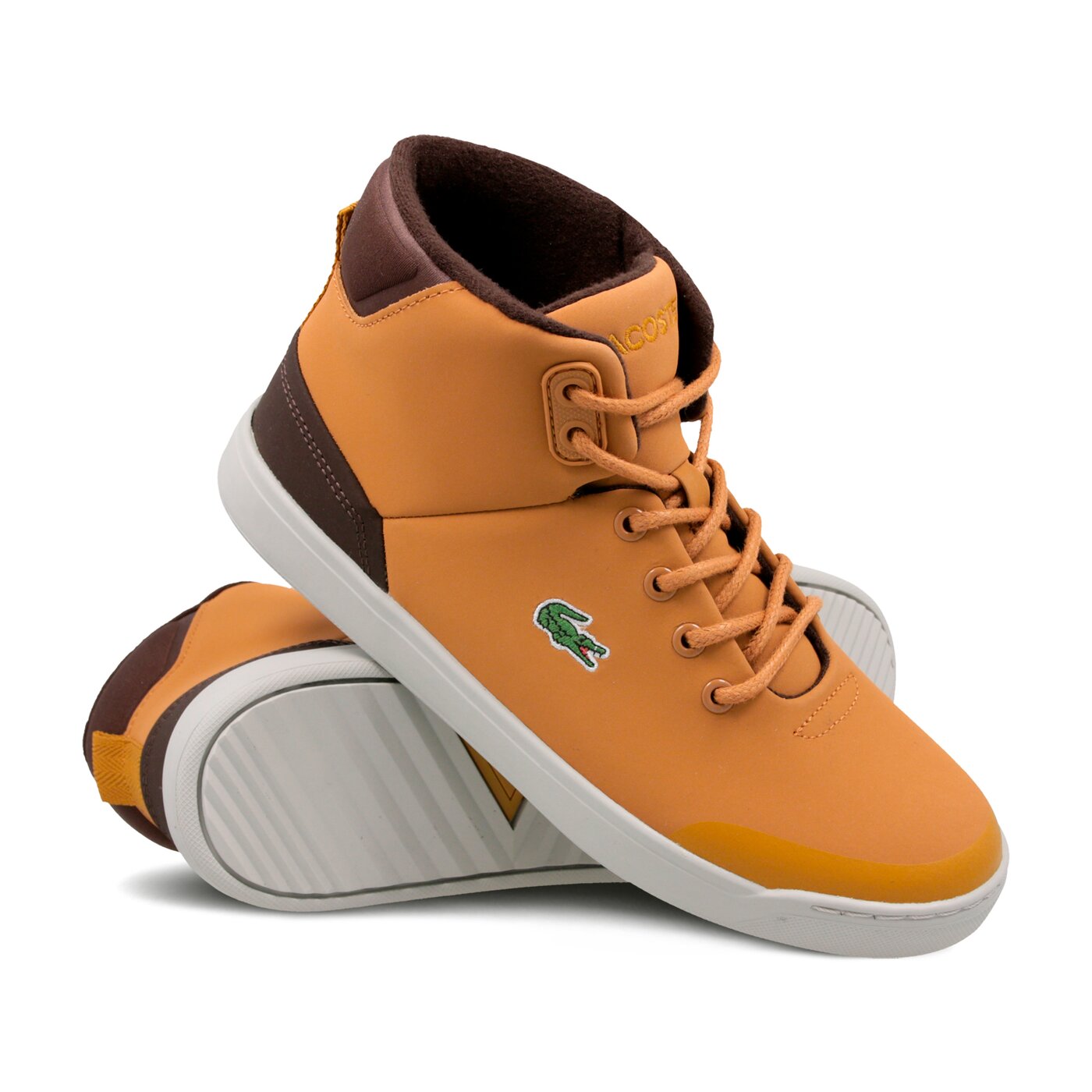 Dziecięce sneakersy (buty) LACOSTE EXPLORATEUR CLASSIC3181 736caj0006434 kolor brązowy
