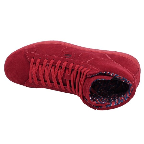 Męskie sneakersy (buty) LACOSTE BROADWICK HI CP  729lem2113047 kolor czerwony