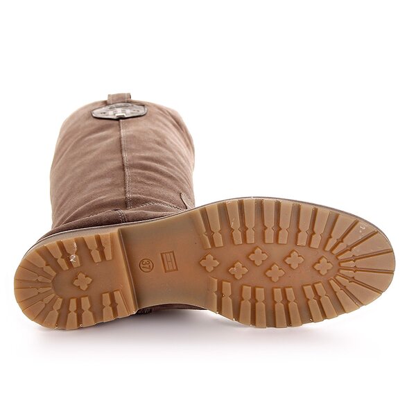 Damskie kozaki TOMMY HILFIGER WERA 15 A  fw56814820050 kolor brązowy