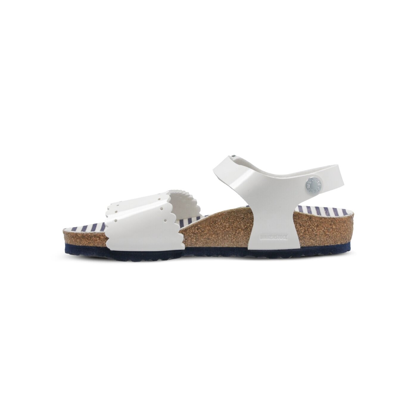 Dziecięce sandały / klapki BIRKENSTOCK MILA NAUTICAL STRIPES WHITE  1013522 kolor biały