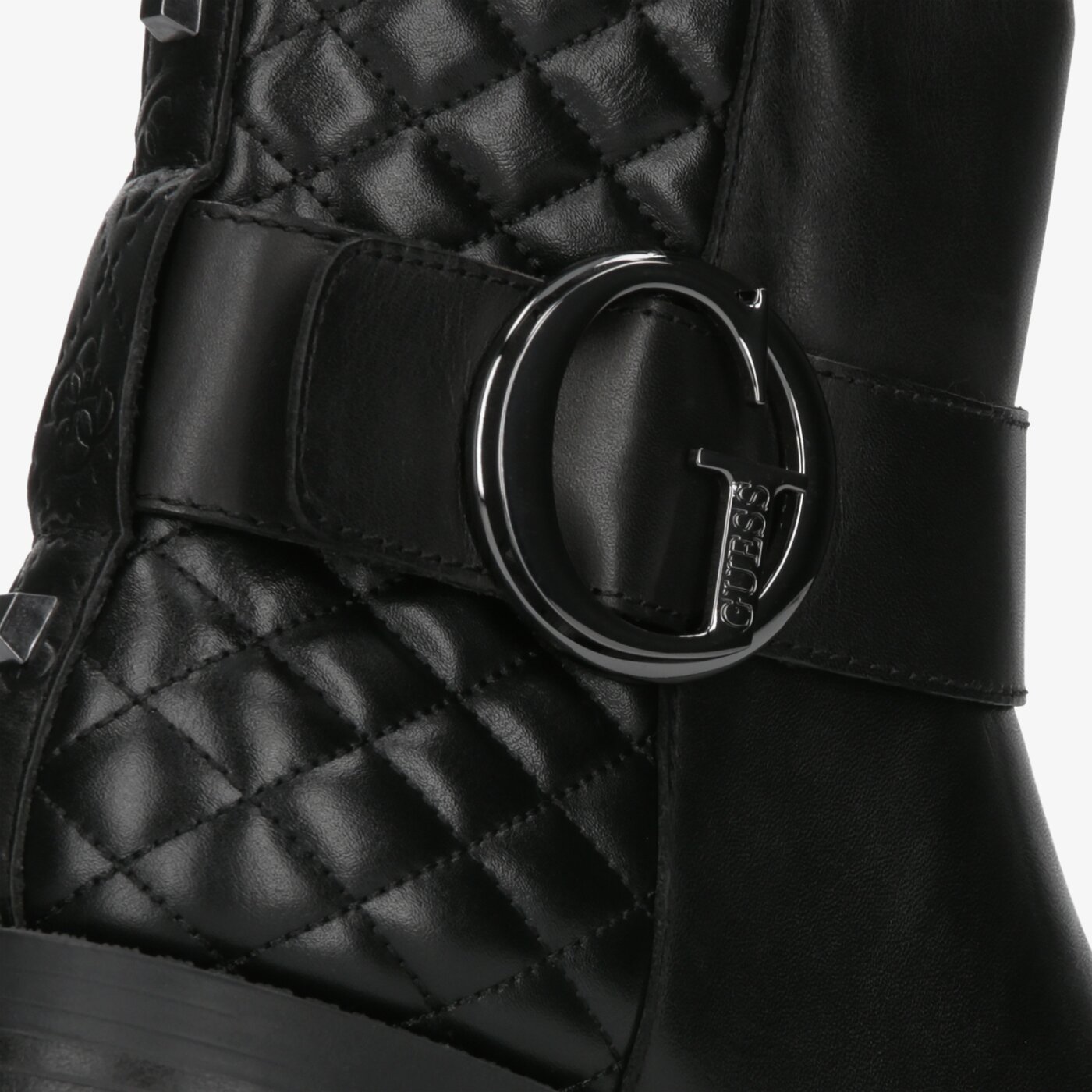 Damskie botki / sztyblety GUESS HADASA fl8hadlea10black kolor czarny