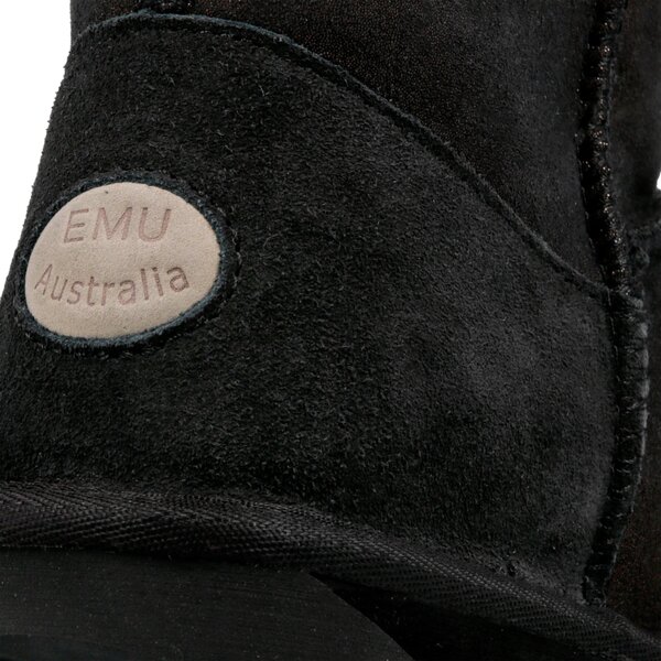 Damskie botki / sztyblety EMU STINGER METALLIC MINI w11378black kolor czarny