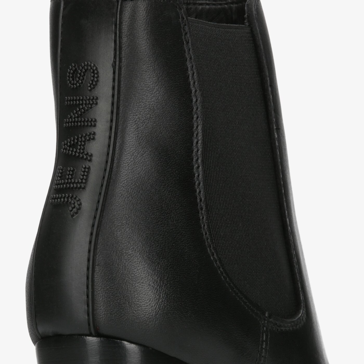 Damskie botki / sztyblety TOMMY HILFIGER PIN LOGO HEELED CHELSEA BOOT en0en00686bds kolor czarny