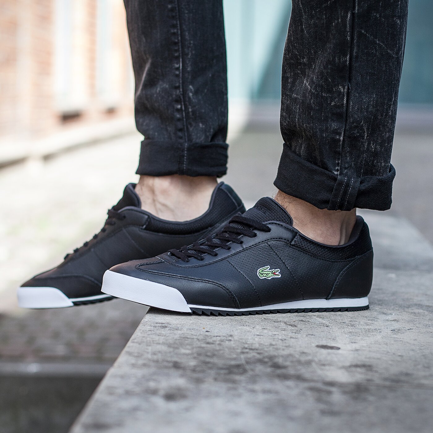 Męskie sneakersy (buty) LACOSTE ROMEAU 116 2 731spm0033024 kolor czarny