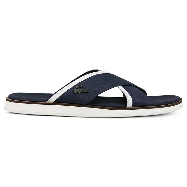 Męskie klapki LACOSTE COUPRI SANDAL 117 1 733cam1011003 kolor granatowy