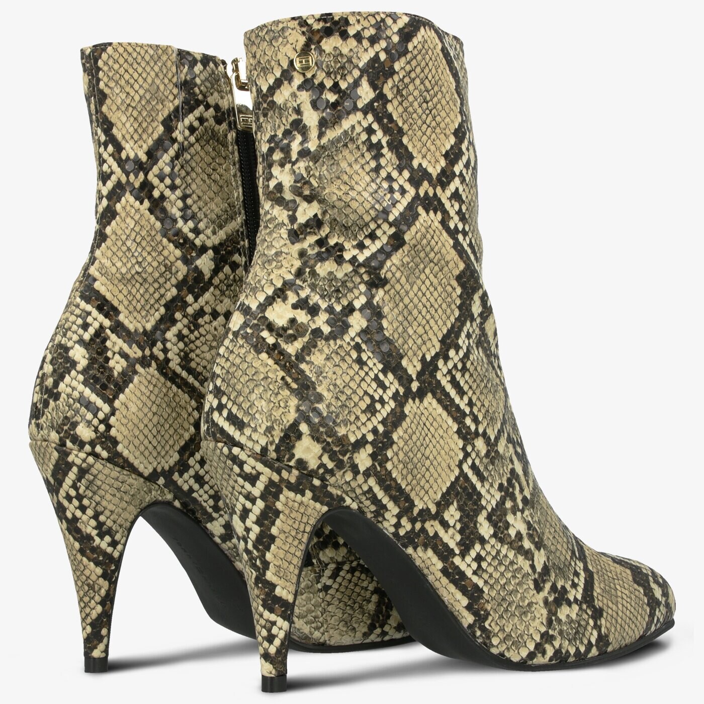 Damskie botki / sztyblety TOMMY HILFIGER SNAKE PRINT BOOTIE fw0fw04498aat kolor multicolor