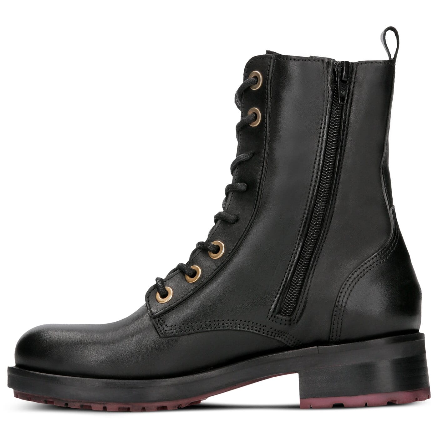 Damskie botki / sztyblety TOMMY HILFIGER CORPORATE TASSEL BIKER BOOT fw0fw03585990 kolor czarny