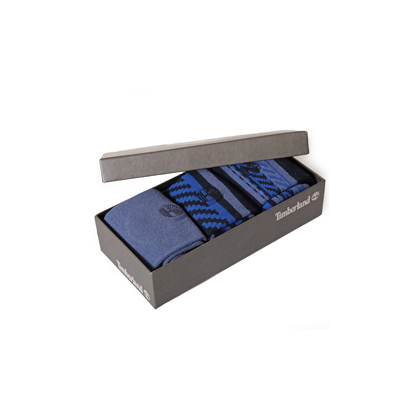 Męskie skarpetki TIMBERLAND SKARPETY 3PP SOCK GIFT BOX j0219433 kolor granatowy
