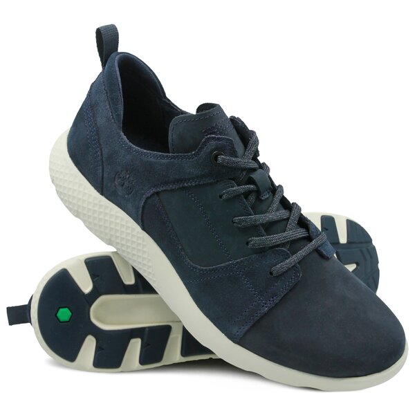 Męskie sneakersy (buty) TIMBERLAND FLYROAM LEATHER OXFORD ca1rv9 kolor granatowy