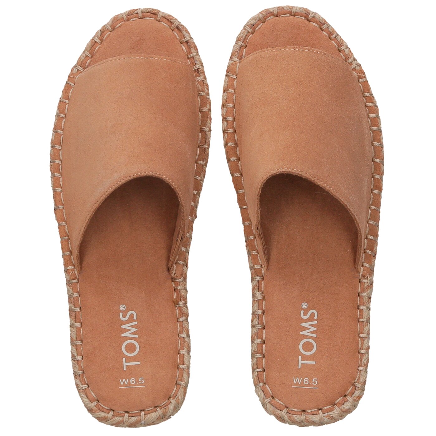 Damskie klapki TOMS SUEDE WOMEN'S CLARITA 10011826 kolor brązowy