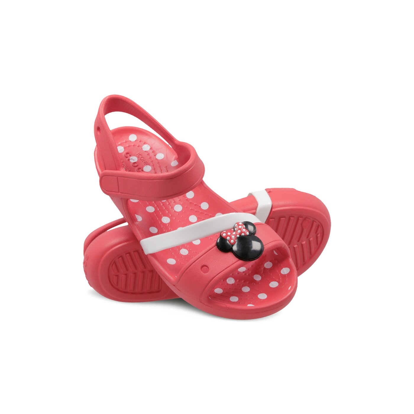 Dziecięce sandały / klapki CROCS LINA MINNIE SANDAL K 2049998c1i kolor czerwony