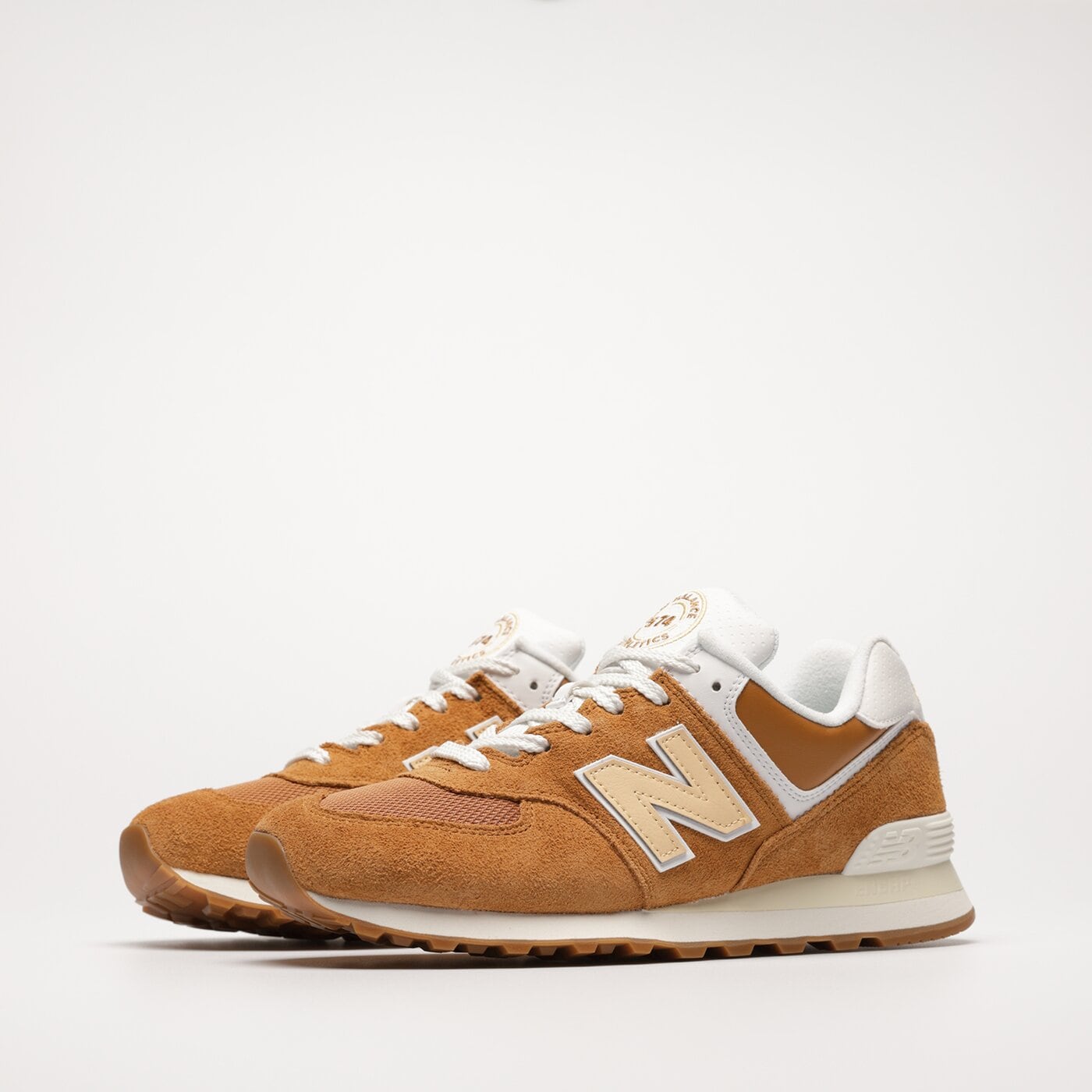 Męskie sneakersy (buty) NEW BALANCE 574  u574ob2 kolor musztardowy
