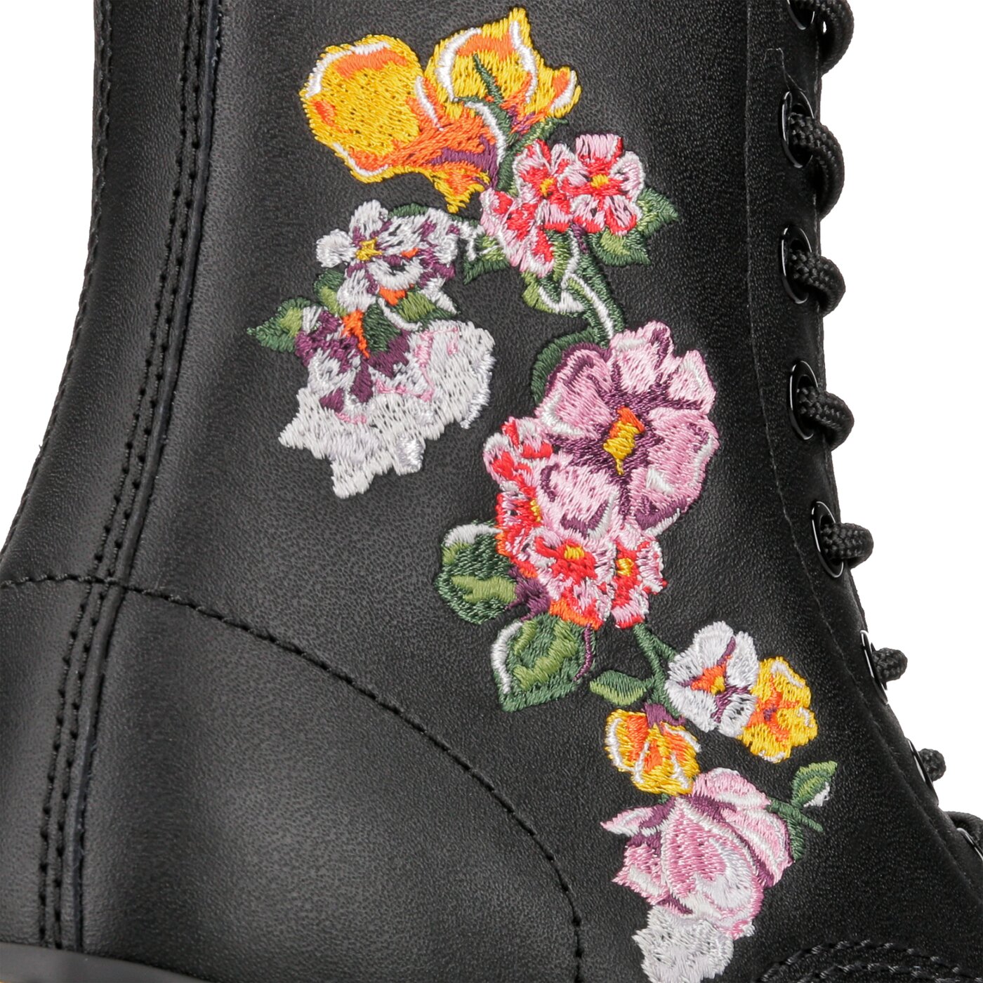 Damskie botki / sztyblety DR MARTENS 8 EYE BOOT 24067001 kolor czarny