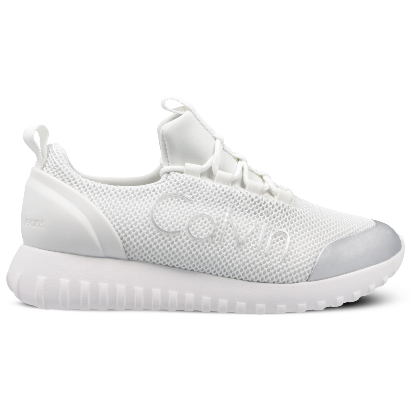 Damskie sneakersy (buty) CALVIN KLEIN REIKA r0666100 kolor srebrny