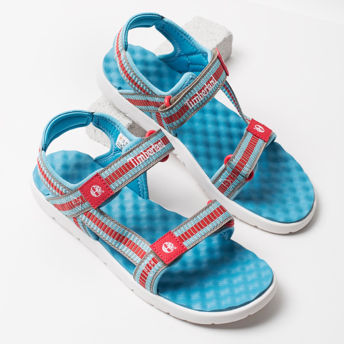 Dziecięce sandały / klapki TIMBERLAND PERKINS ROW WEBBING SNDL a1put kolor niebieski