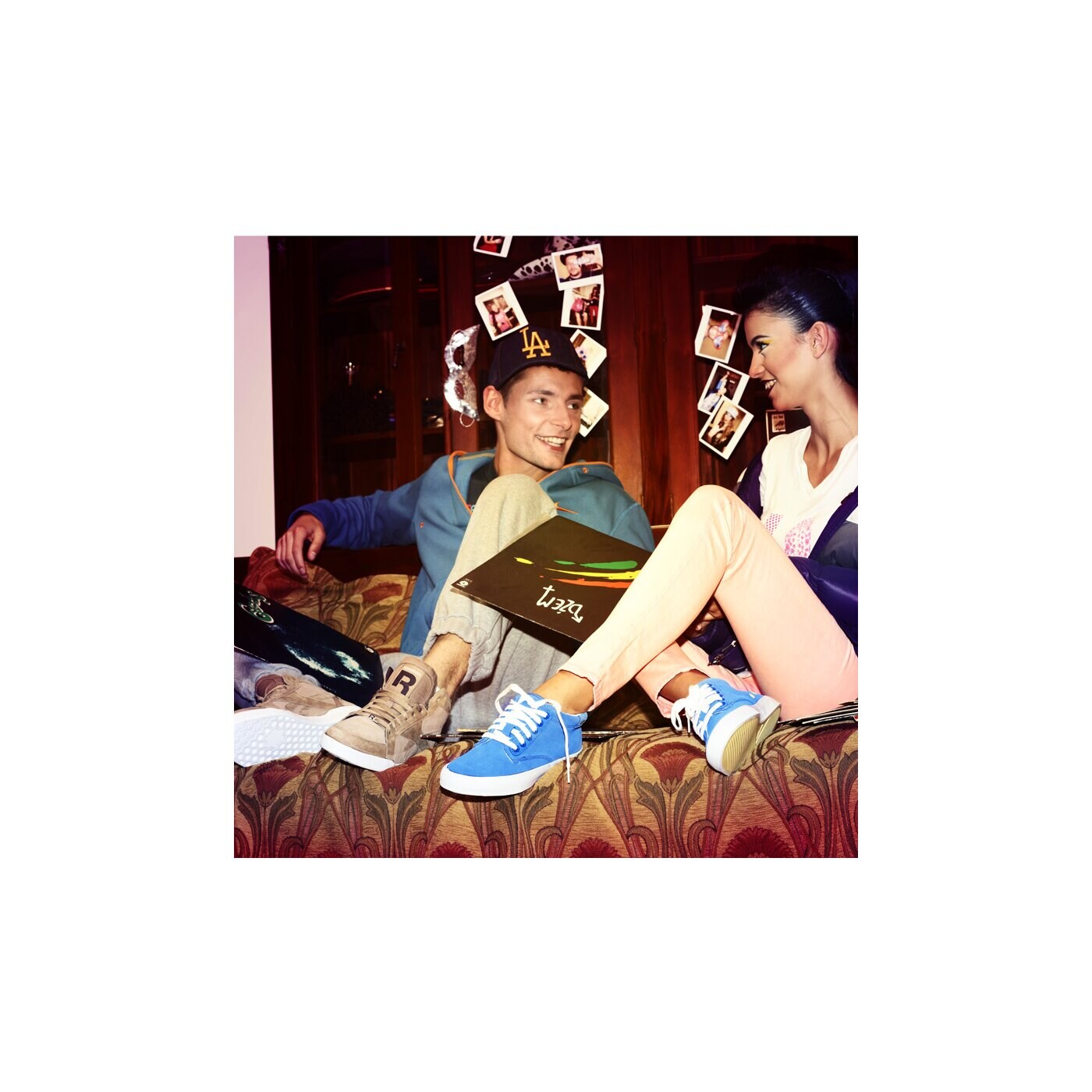 Damskie trampki LACOSTE BARBADOS LS 724lew34562s1 kolor niebieski