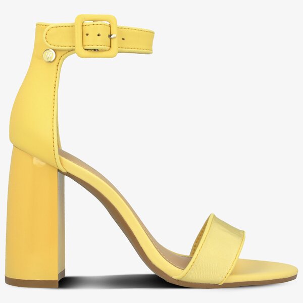 Damskie sandały TOMMY HILFIGER SHATILA 9C1 HEELED SANDAL TOMMY PASTEL fw0fw04116731 kolor żółty