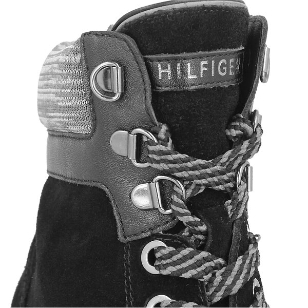 Damskie botki / sztyblety TOMMY HILFIGER ISABELLA 18B fw0fw01537990 kolor czarny