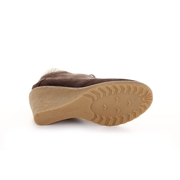 Damskie buty za kostkę LACOSTE LEREN 724srw3340078 kolor brązowy