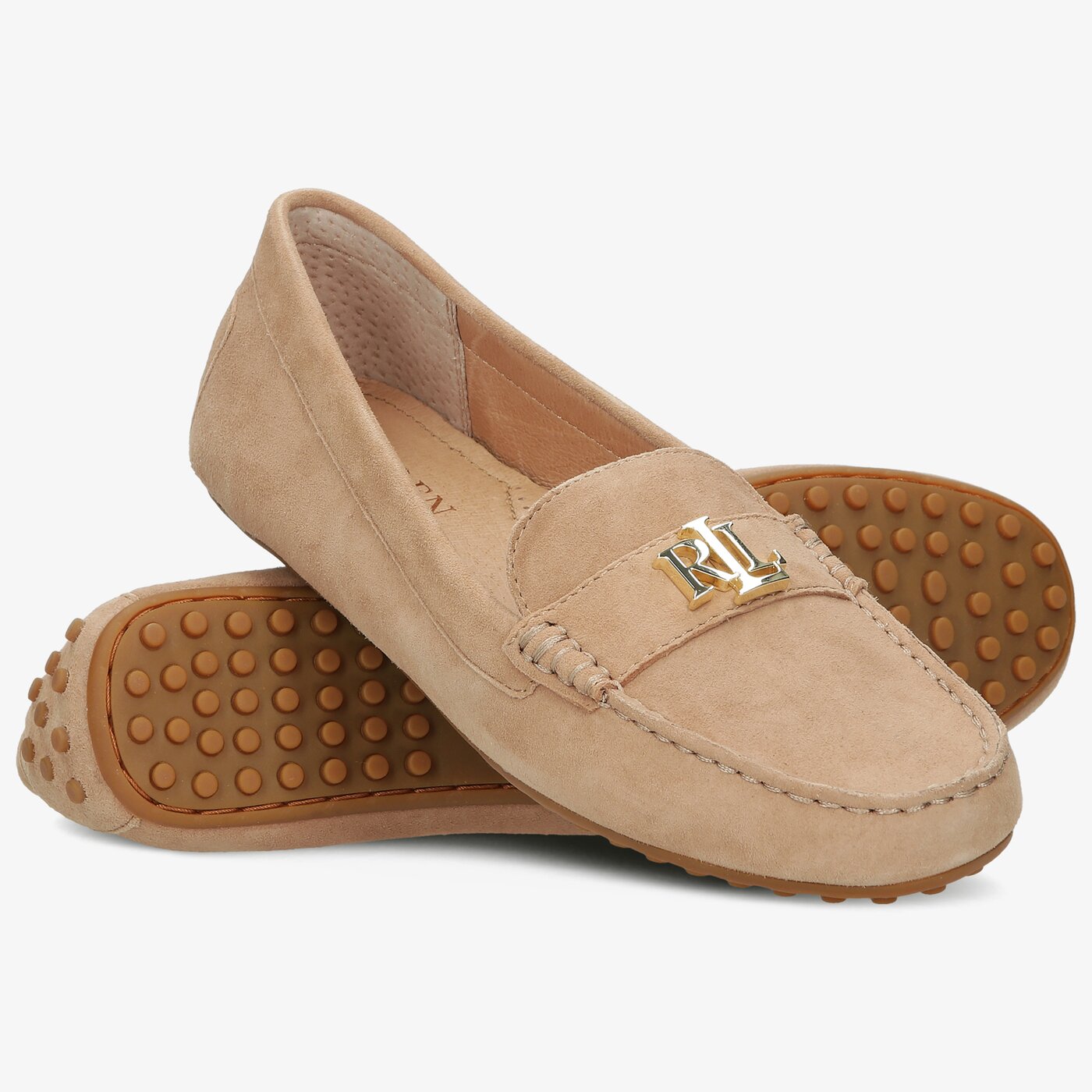 Damskie espadryle LAUREN RALPH LAUREN BARNSBURY 802821629008 kolor brązowy