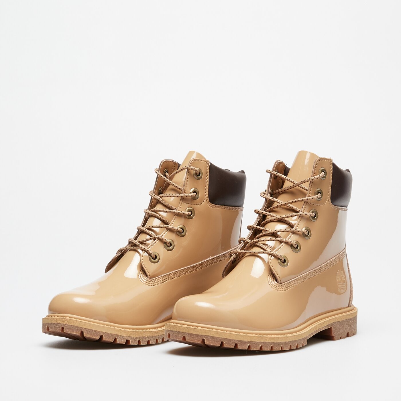 Damskie buty za kostkę TIMBERLAND PREMIUM 6 INCH LACE UP WP BOOT tb0a43f8en01 kolor beżowy