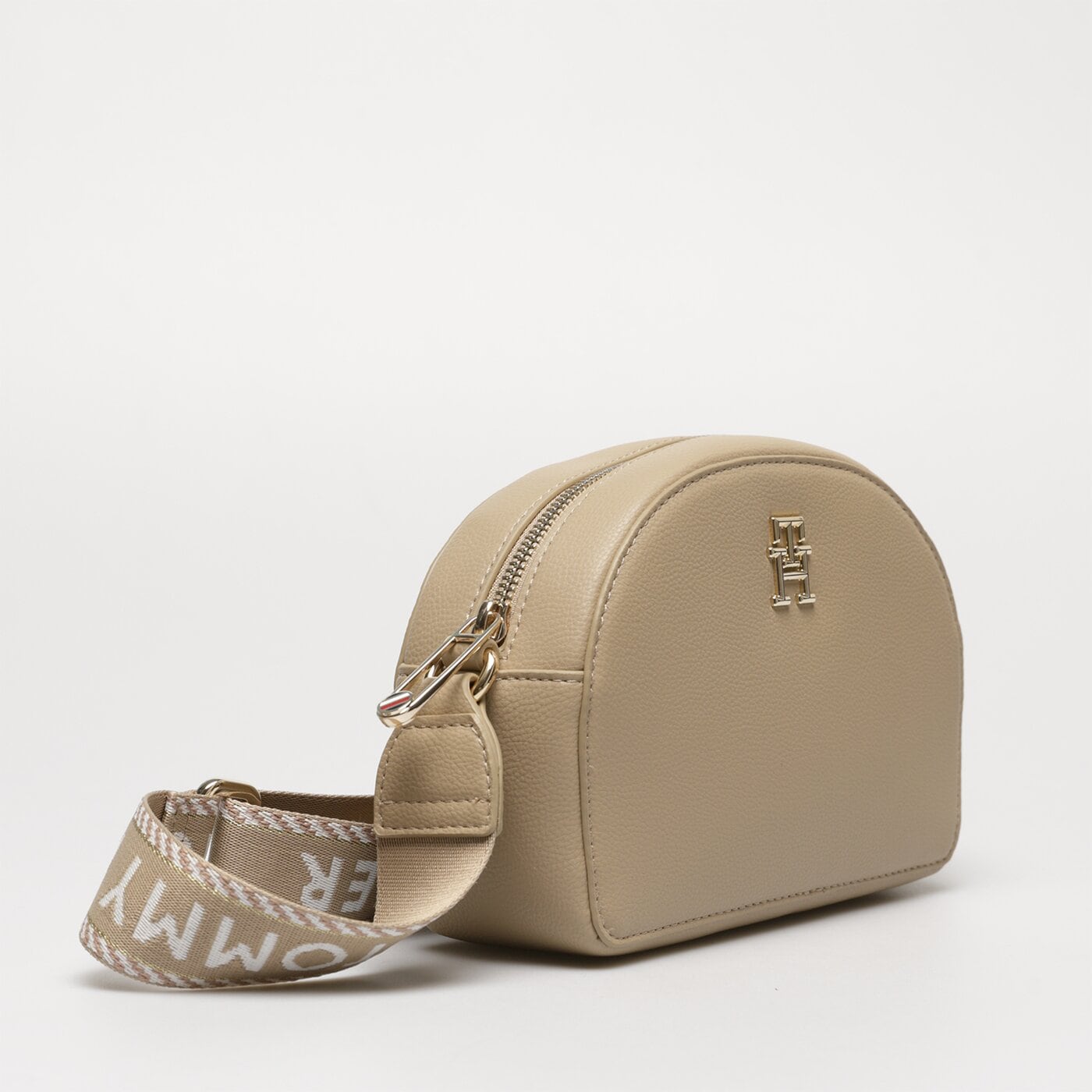 Damska torebka TOMMY HILFIGER TOREBKA TOMMY LIFE HALF MOON CAMERA BAG aw0aw14471aeg kolor beżowy