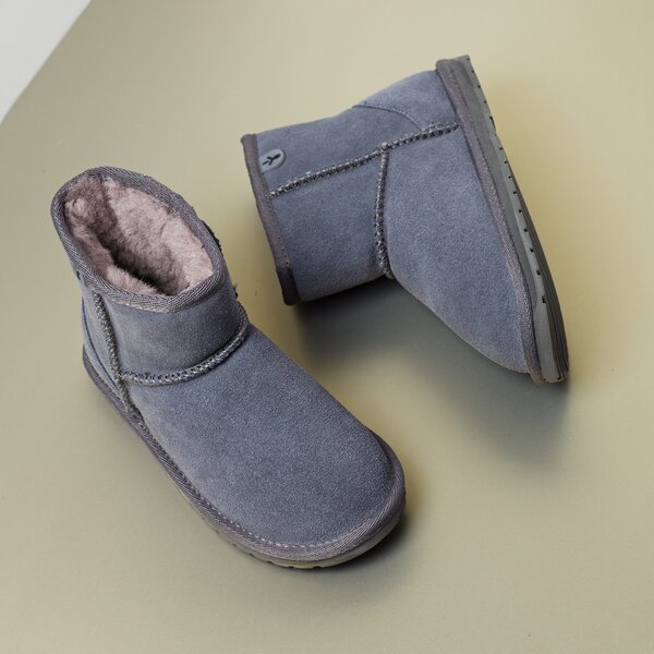 Dziecięce buty za kostkę EMU WALLABY MINI k10103charcoal kolor szary