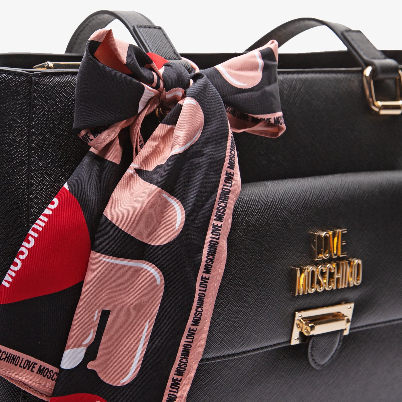 Damska torebka LOVE MOSCHINO TOREBKA THE ICE CREEM SCARF jc4242pp0akg0000 kolor czarny
