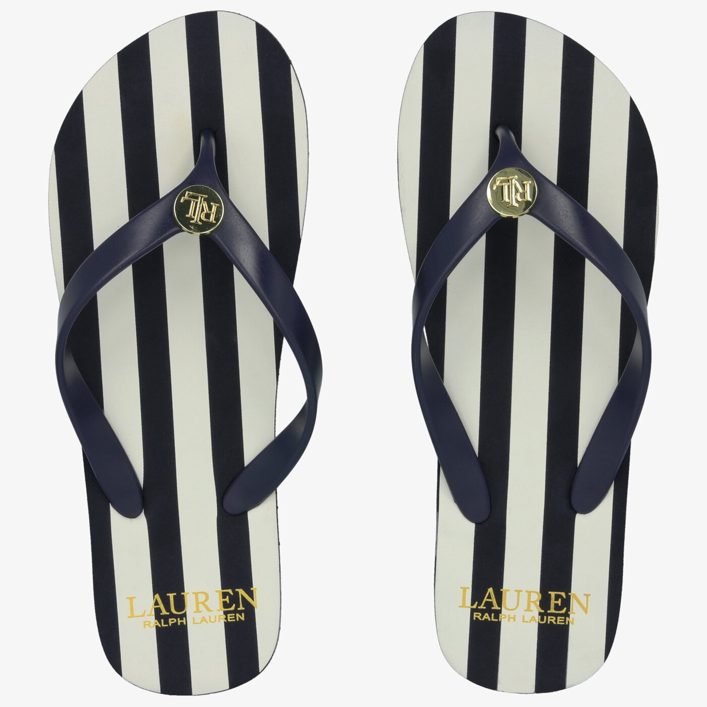 Damskie klapki LAUREN RALPH LAUREN ELISSA II SANDALS CASUAL  802742457001 kolor granatowy