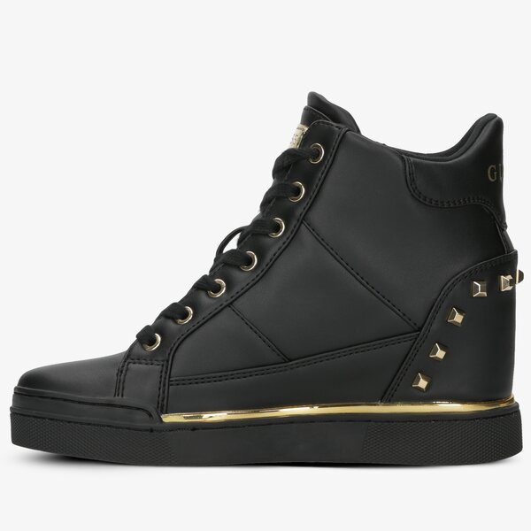 Damskie sneakersy (buty) GUESS FABIA fl7flxele12black kolor czarny
