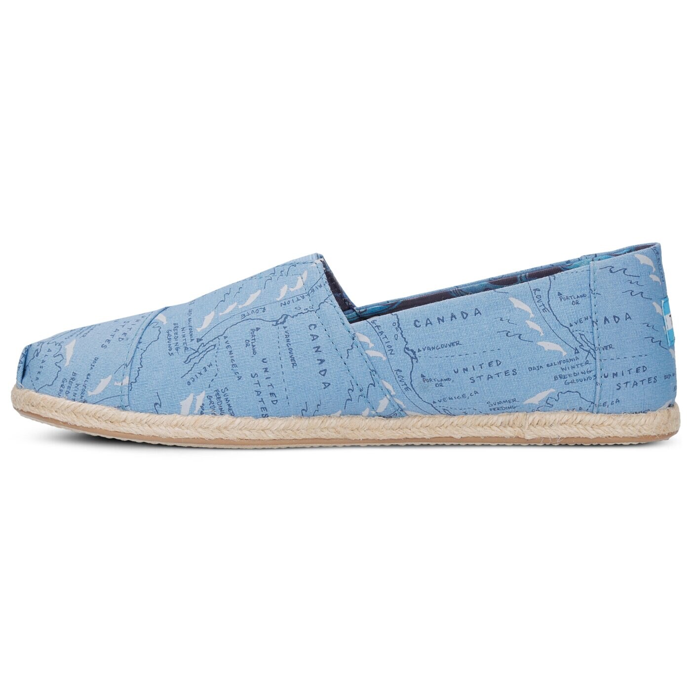 Damskie espadryle TOMS ALPARGATA - THE TOMS ANIMAL INITIATIVE OCEANA 10011563 kolor niebieski