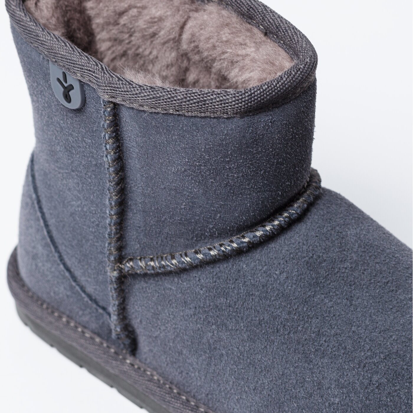 Dziecięce buty za kostkę EMU WALLABY MINI k10103charcoal kolor szary