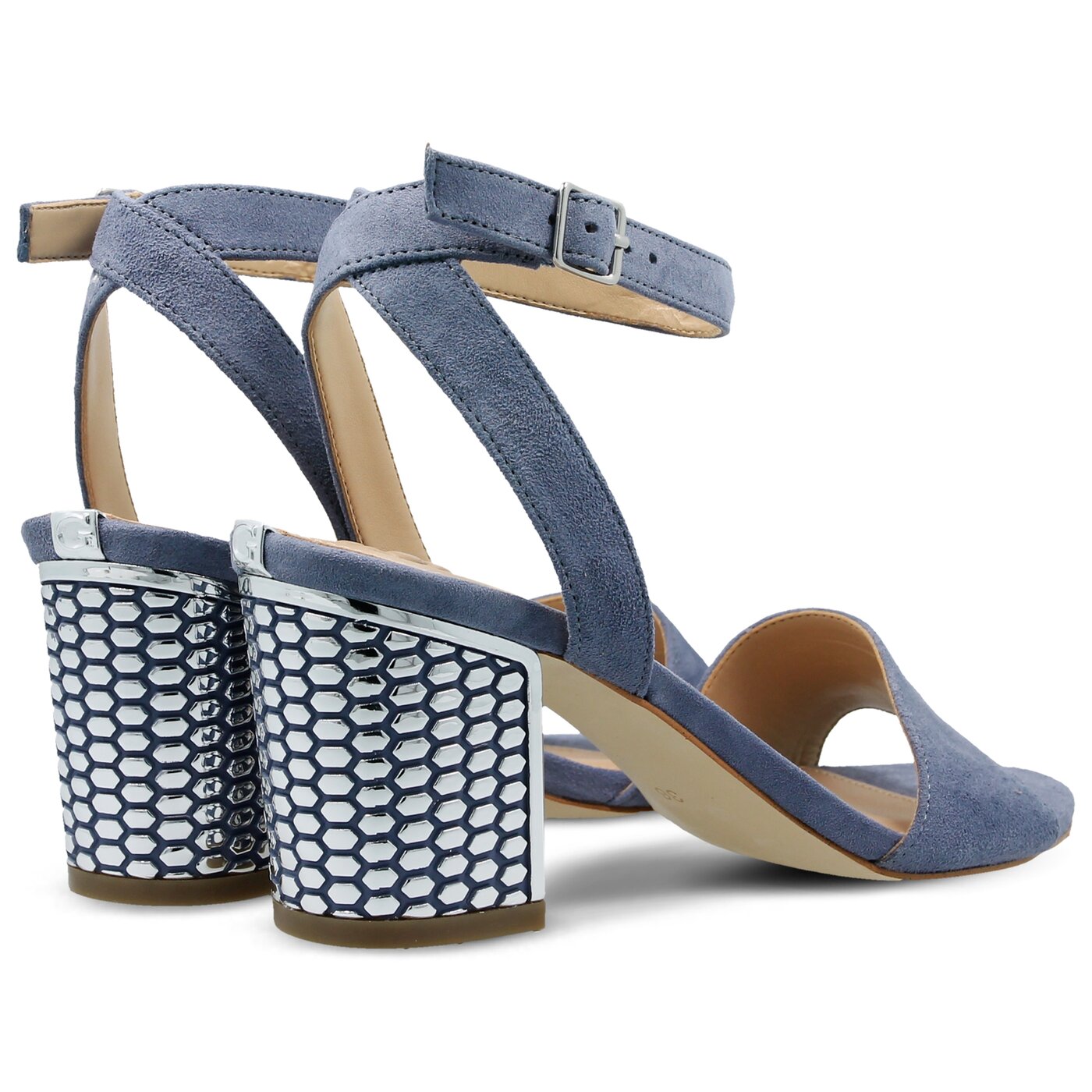 Damskie sandały GUESS RENEE flrne1sue03lblue kolor niebieski