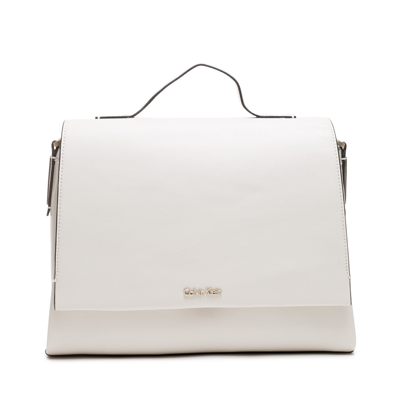 calvin klein frame top handle satchel