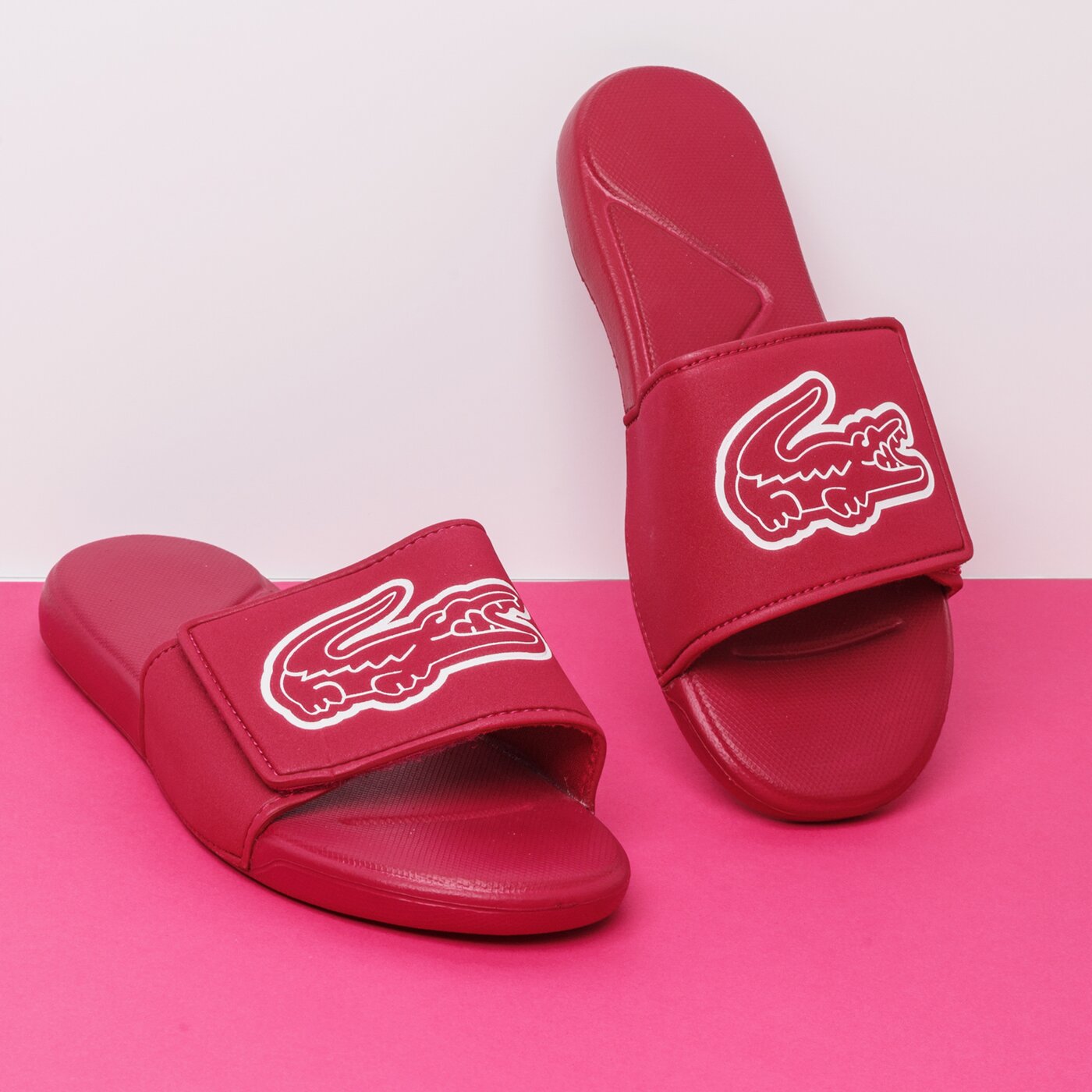 Dziecięce sandały / klapki LACOSTE L.30 STRAP 1201 CUJ 739cuj00071t1 kolor różowy