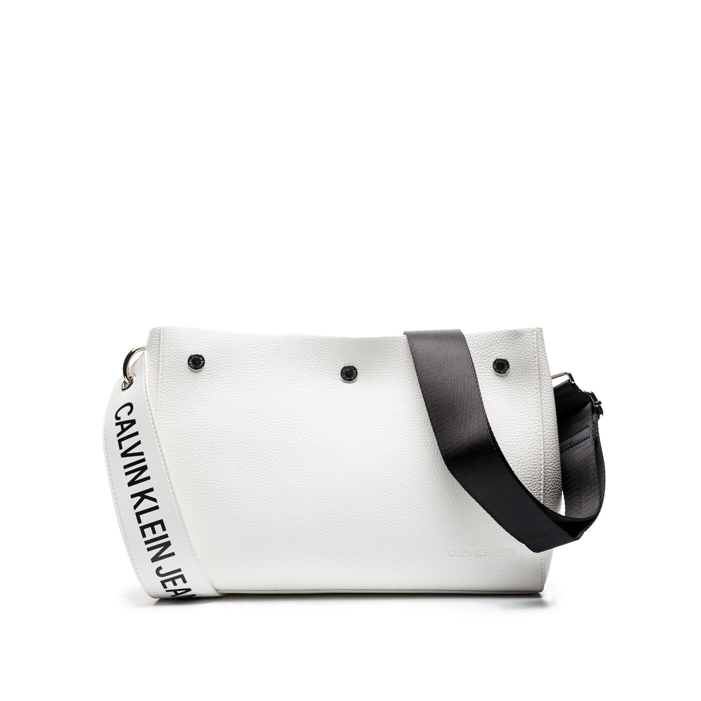 Damska torebka CALVIN KLEIN TOREBKA LOGO BANNER SHOULDER BAG k40k400825102 kolor biały